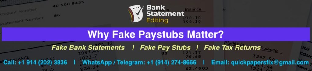 Fake Paystubs