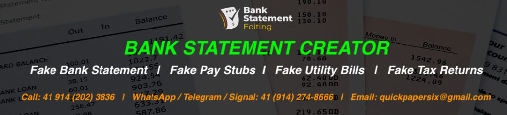 bank statement creators