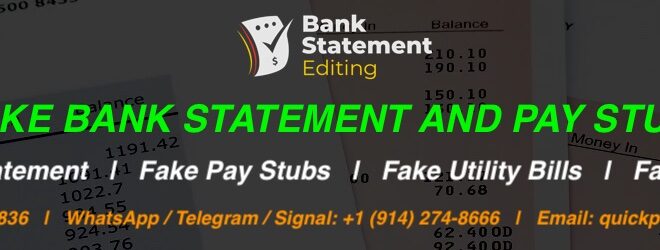 fake bank statement